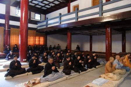 雁荡山能仁寺观音七法会第四天礼请本寺首座和尚宏觉法师讲开示(图5)