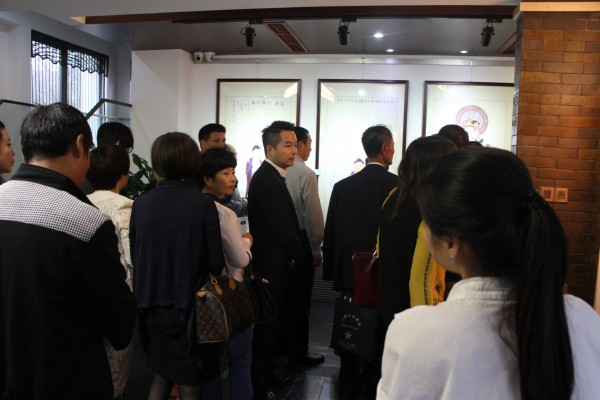 佛教题材书画展在乐清三禾文化展示中心举行禅茶笔会(图12)