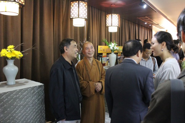 佛教题材书画展在乐清三禾文化展示中心举行禅茶笔会(图1)