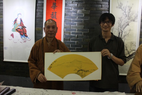 佛教题材书画展在乐清三禾文化展示中心举行禅茶笔会(图11)