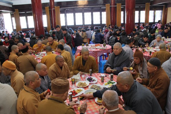 雁荡山能仁寺2014年新年团圆饭今天举行(图4)