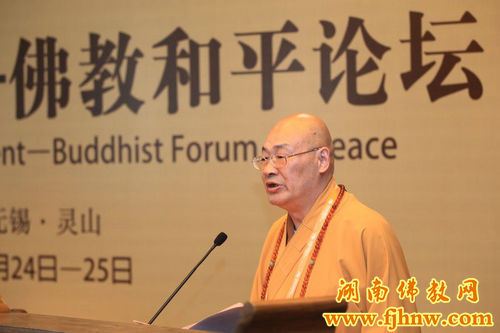 圣辉大和尚在第四届世界佛教论坛作主旨发言(图1)