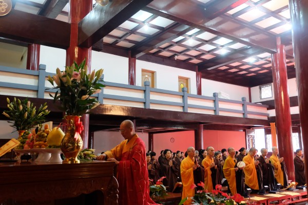 恭逢观世音菩萨出家日 雁荡山能仁寺隆重举行祈福法会(图2)