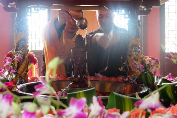 温州雁荡山能仁寺庆祝佛诞节举行盛大浴佛节(图15)