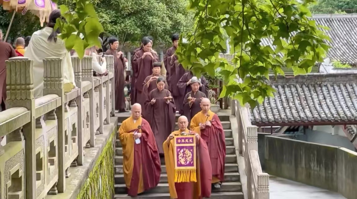 雁荡山能仁寺举行抄经祈福活动(图7)