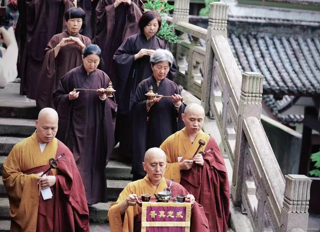 雁荡山能仁寺举行抄经祈福活动(图8)