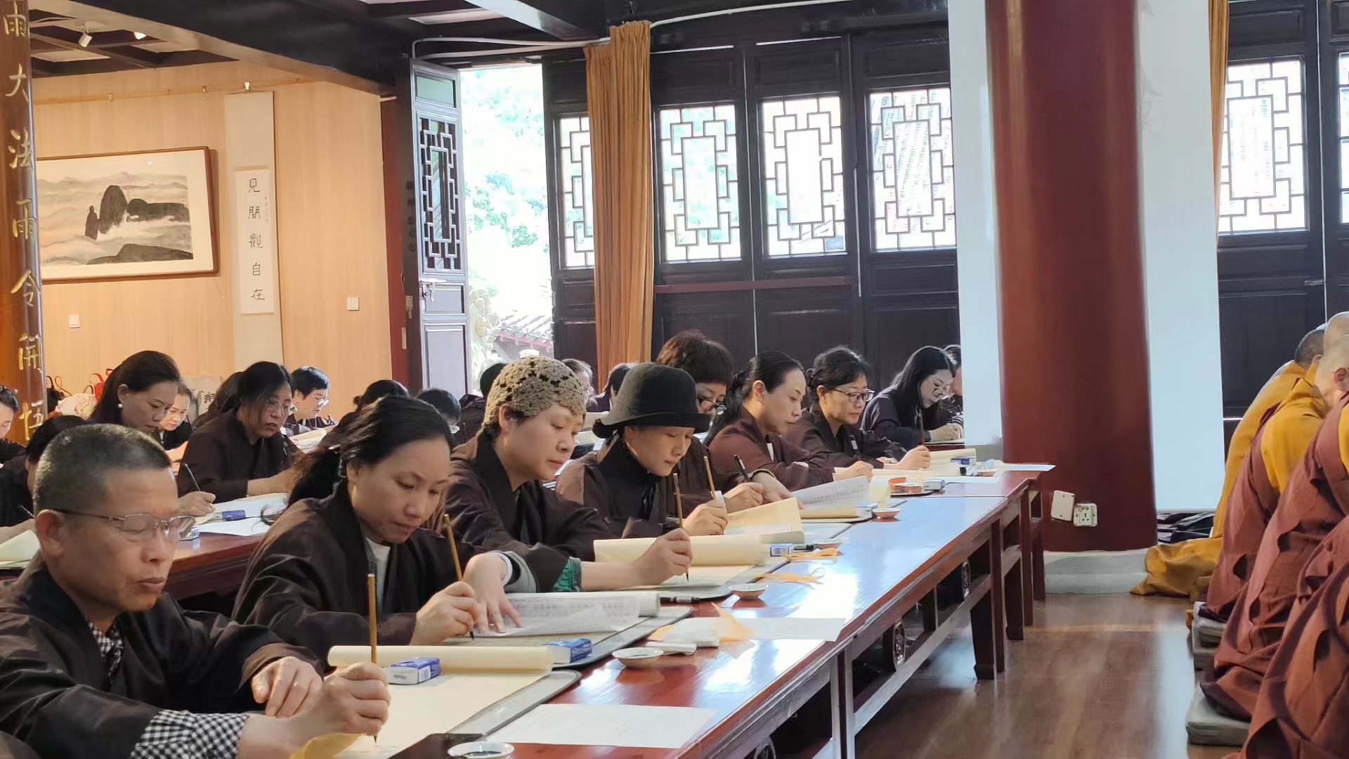 雁荡山能仁寺举行抄经祈福活动(图17)