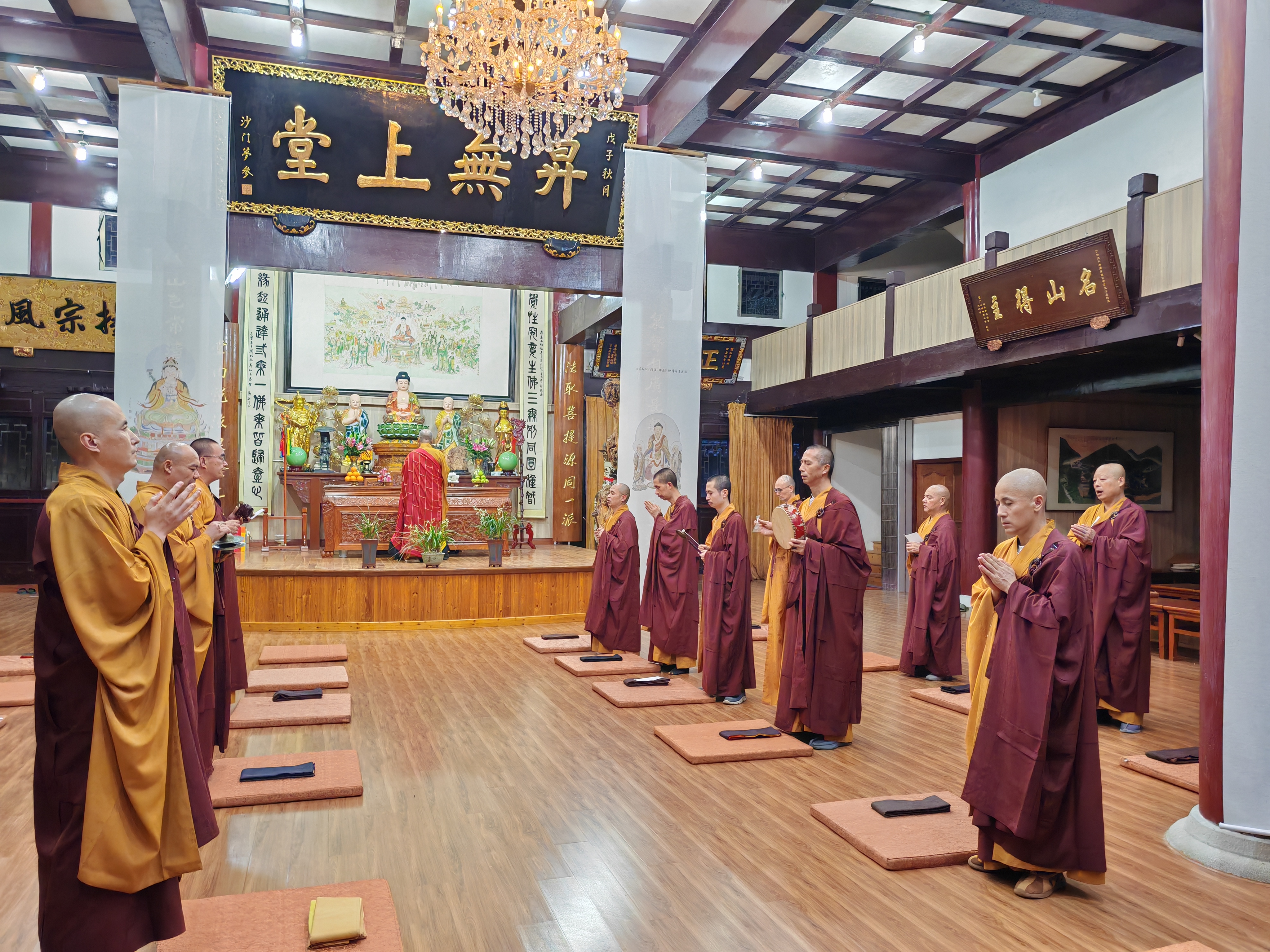 雁荡山能仁寺举行盂兰盆法会暨僧众解夏自恣(图9)