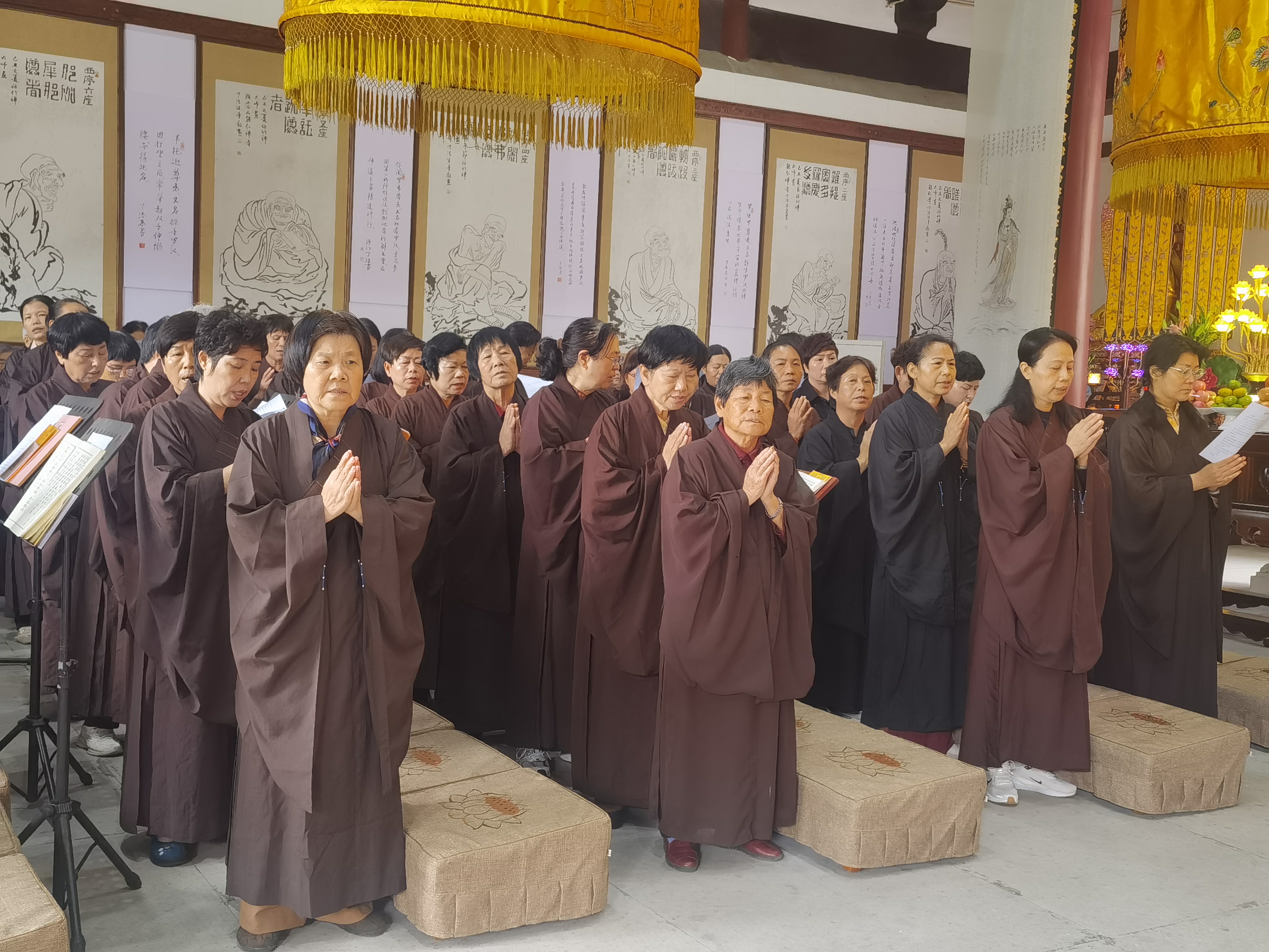 雁荡山能仁寺甲辰年楞严七法会念诵功德圆满(图10)